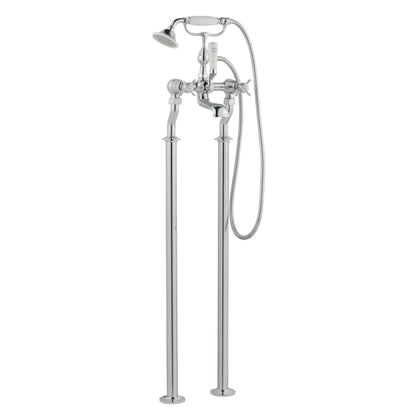Just Taps Plus Grosvenor Freestanding Bath Shower Mixers with Kit