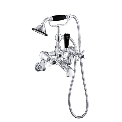 Just Taps Plus Grosvenor Bath Shower Mixers Wall Mounted with Kit