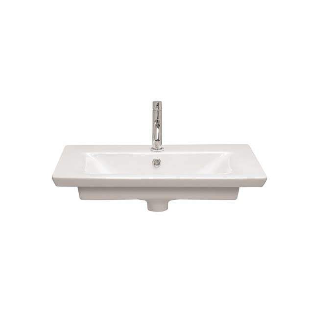 Crosswater Arena Basin White Gloss One Tap Hole