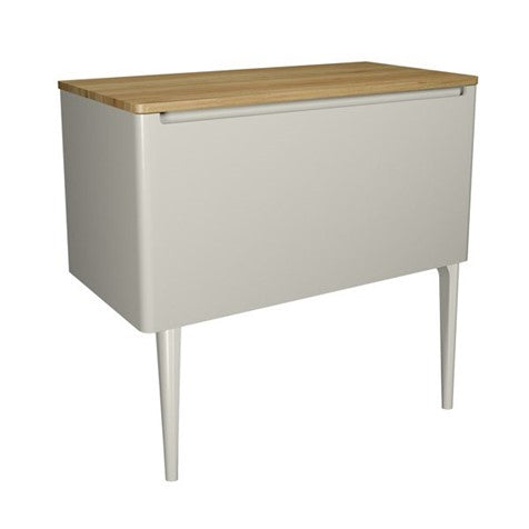 Crosswater Artist 1000 Single Drawer Unit & Solid Oak Worktop
