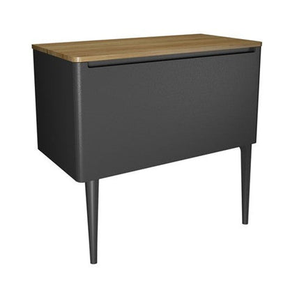 Crosswater Artist 1000 Single Drawer Unit & Solid Oak Worktop