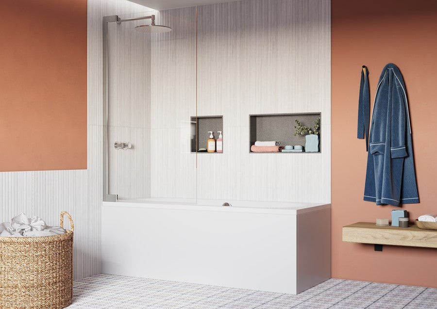 Crosswater Asura 8mm Hinged Bath Screen