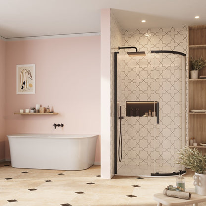 Crosswater Asura 8mm Quadrant Offset Single Door