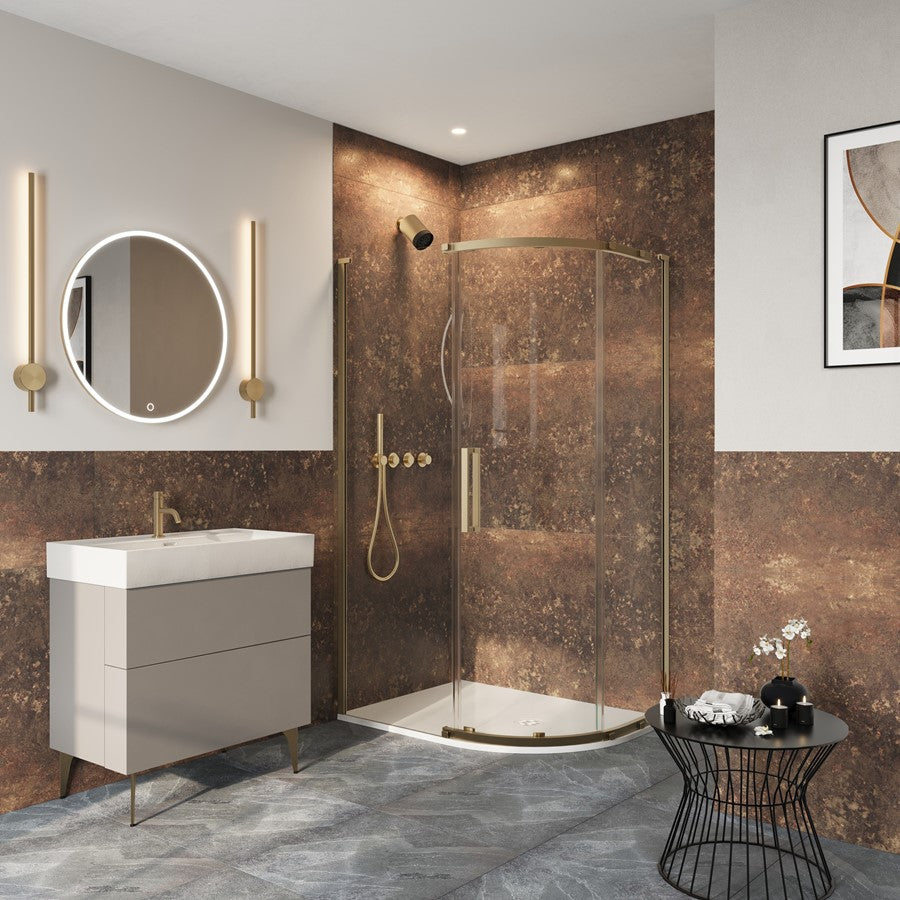 Crosswater Asura 8mm Quadrant Offset Single Door
