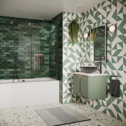 Crosswater Asura Fully Folding Bath Screen