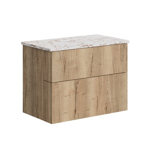 Crosswater Avenue 800 Two Drawer Vanity with Gold Vein Worktop