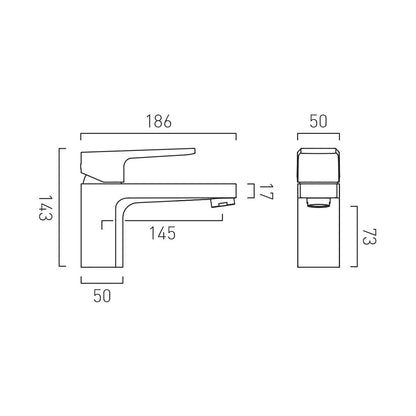 Vado Ekko Deck Mounted Mono Bath Filler