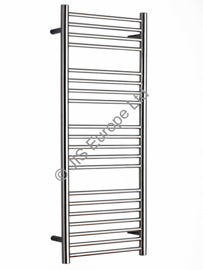 JIS Ashdown 1250 x 400mm Stainless Steel Heated Towel Rail
