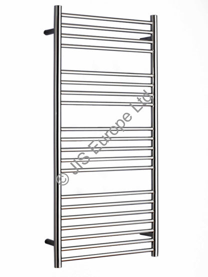 JIS Ashdown 1250 x 520mm Stainless Steel Heated Towel Rail