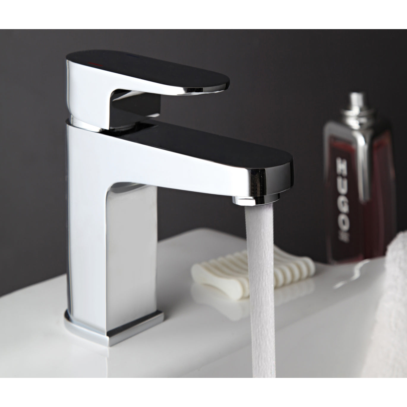 Just Taps Plus Base Basin Mixer with Click Clack Waste
