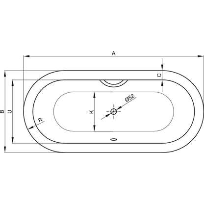 Bette Starlet Oval Bath