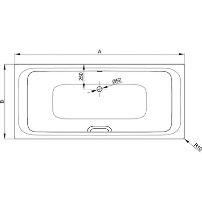 Bette Select Duo Bath Drawing Image