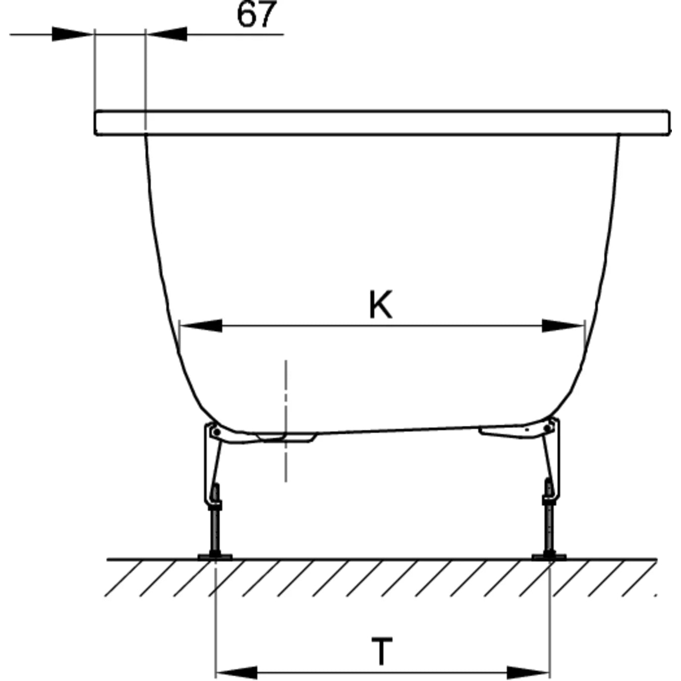 Bette Select Duo Bath Drawing Image