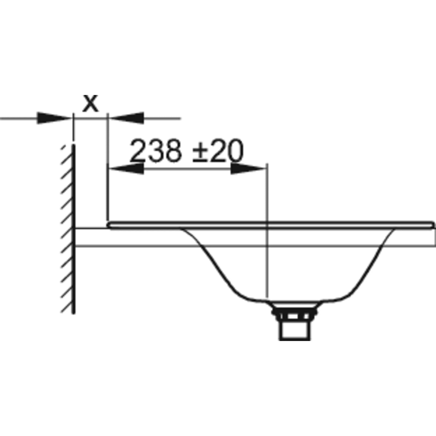 Bette Lux Basin Built-in Drawing Image
