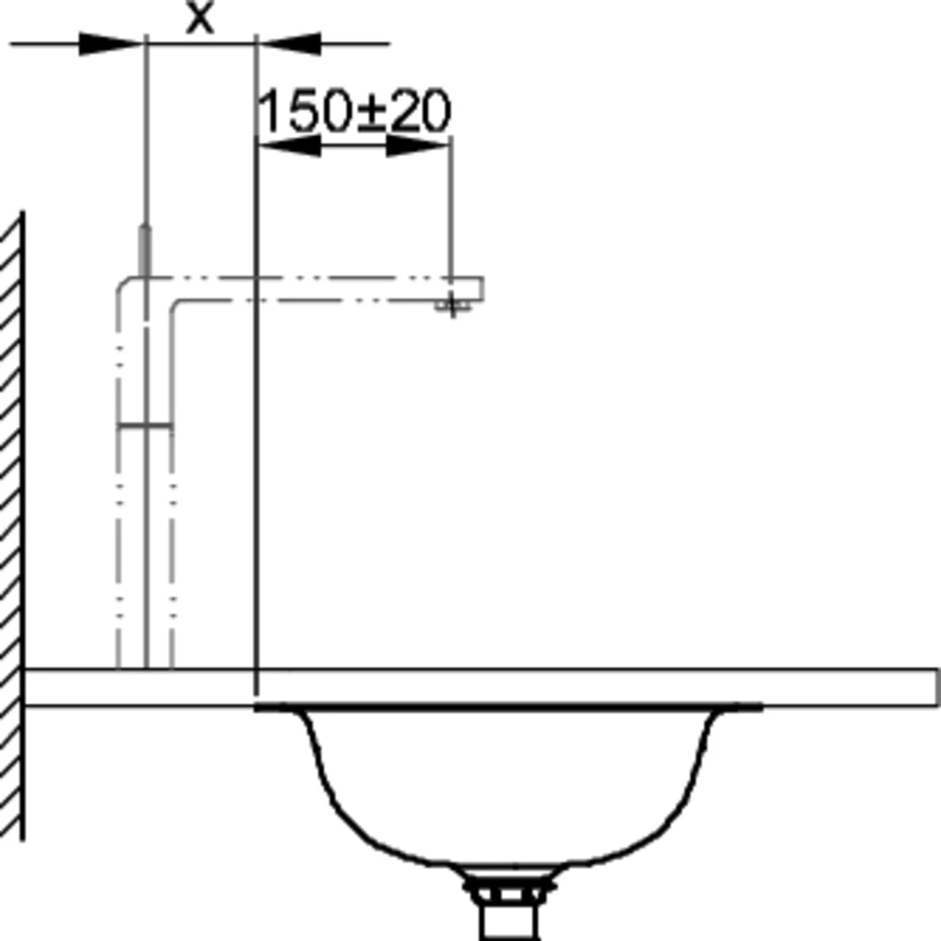 Bette Comodo Undermount Basin Drawing Image