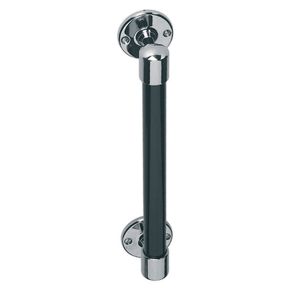 Lefroy Brooks Classic Grab Bar With Black Bar - Silver Nickel