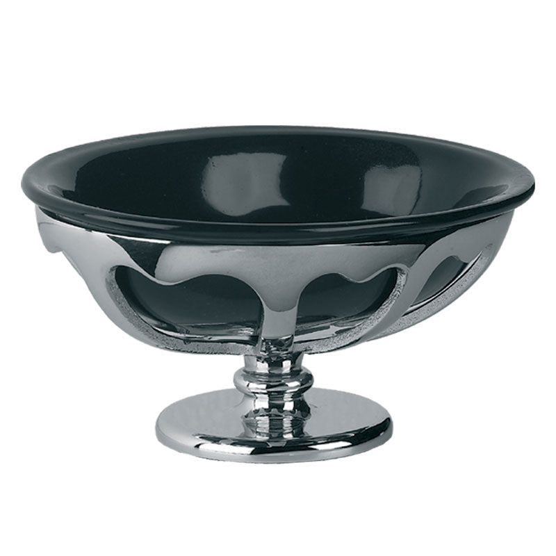 Lefroy Brooks Classic Black China Free Standing Soap Holder - A/Gold