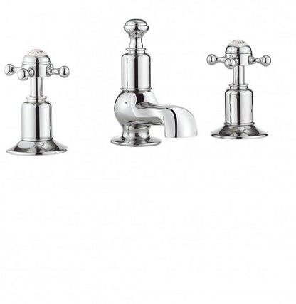 Crosswater Belgravia Crosshead 3 Tap Hole Basin Mixer