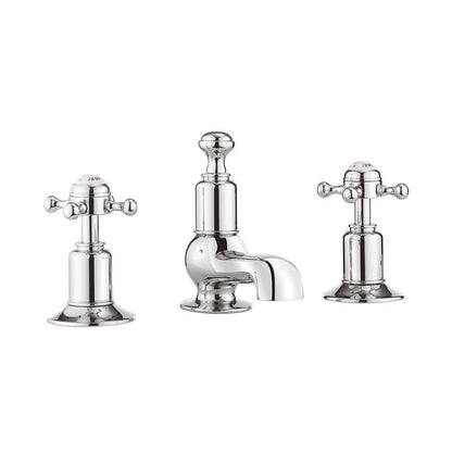 Crosswater Belgravia Crosshead Basin 3 Hole Set Deck Mounted
