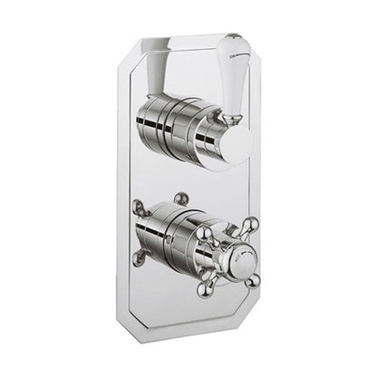 Crosswater Belgravia 2 Outlet 2 Handle Concealed Thermostatic Shower Valve Portrait