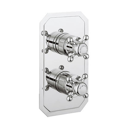 Crosswater Belgravia 2 Outlet 2 Handle Concealed Thermostatic Shower Valve Portrait