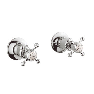 Crosswater Belgravia Crosshead Wall Stop Taps