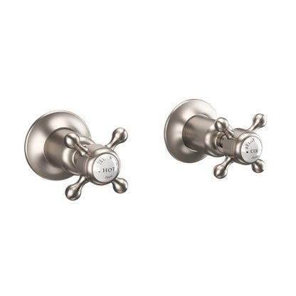 Crosswater Belgravia Crosshead Wall Stop Taps