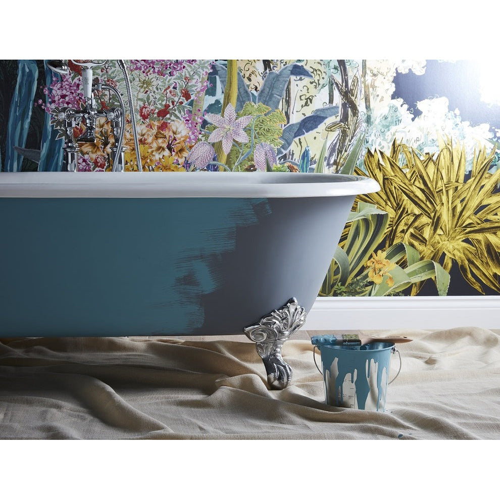 Heritage Buckingham 1700x700mm Iron Roll-Top Bath, 2 Tap