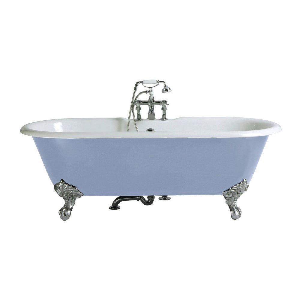 Heritage Buckingham 1700x700mm Iron Roll-Top Bath, 2 Tap
