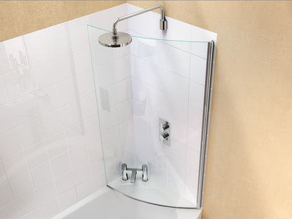 ClearGreen EcoRound 1450mmx 820mm Aluminium Bathscreen
