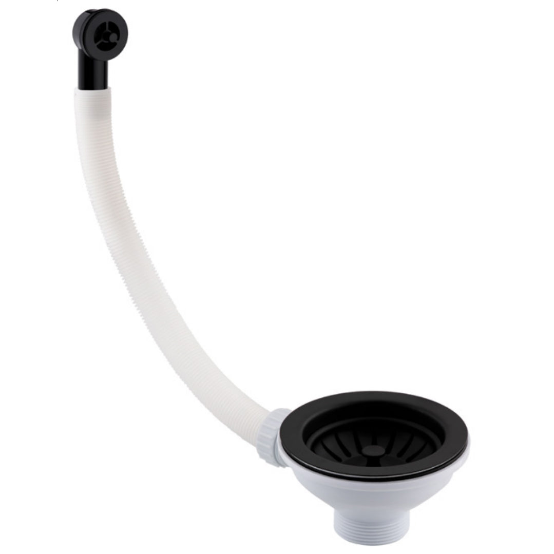 Just Taps Plus Basket Strainer Waste  Round Overflow