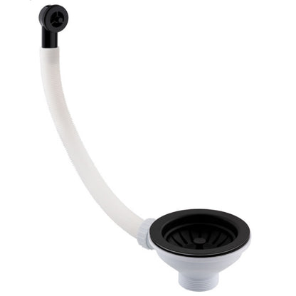 Just Taps Plus Basket Strainer Waste  Round Overflow