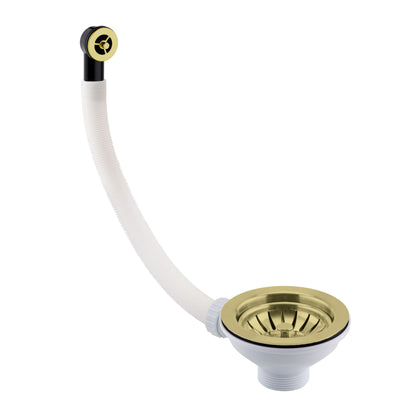 Just Taps Plus Basket Strainer Waste  Round Overflow