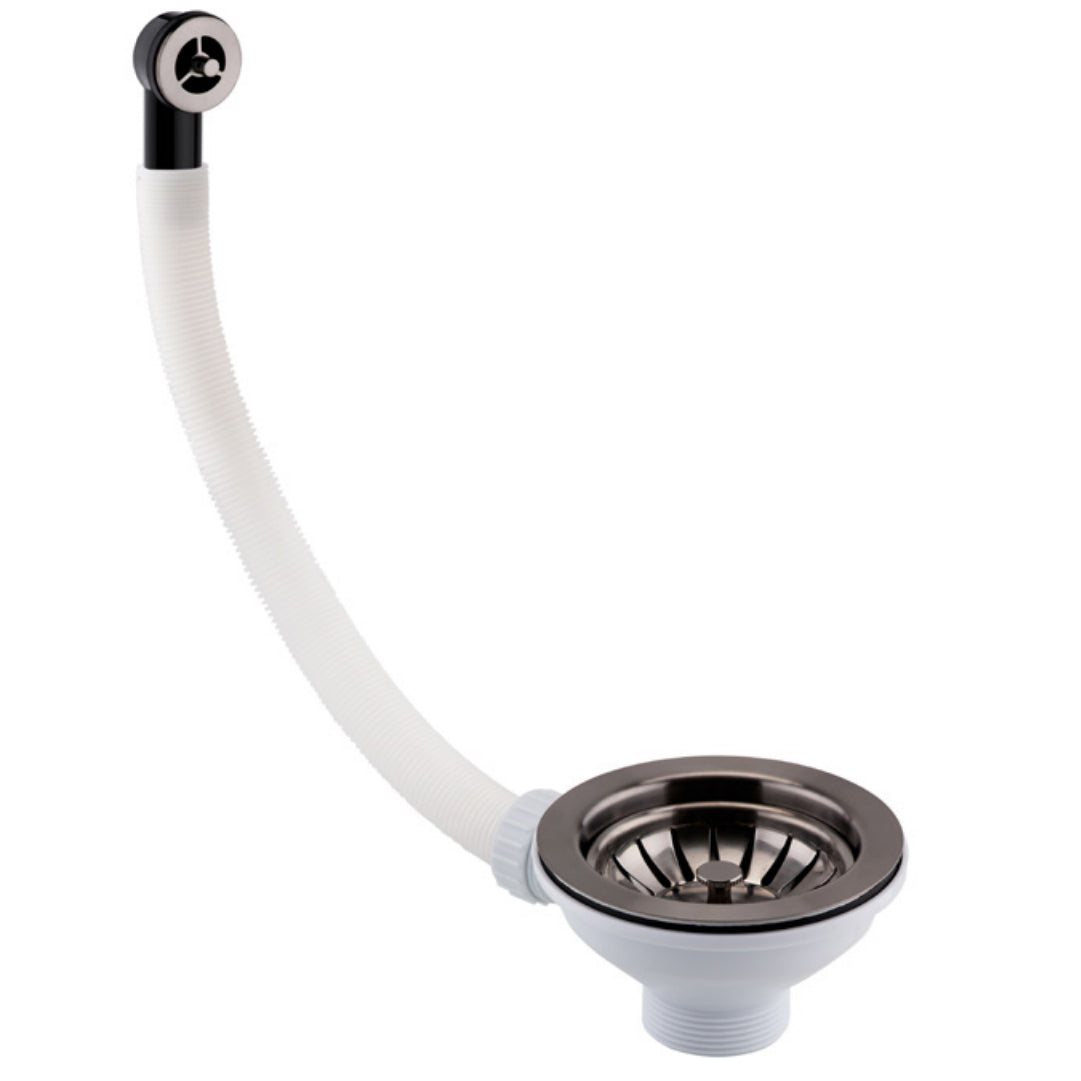 Just Taps Plus Basket Strainer Waste  Round Overflow