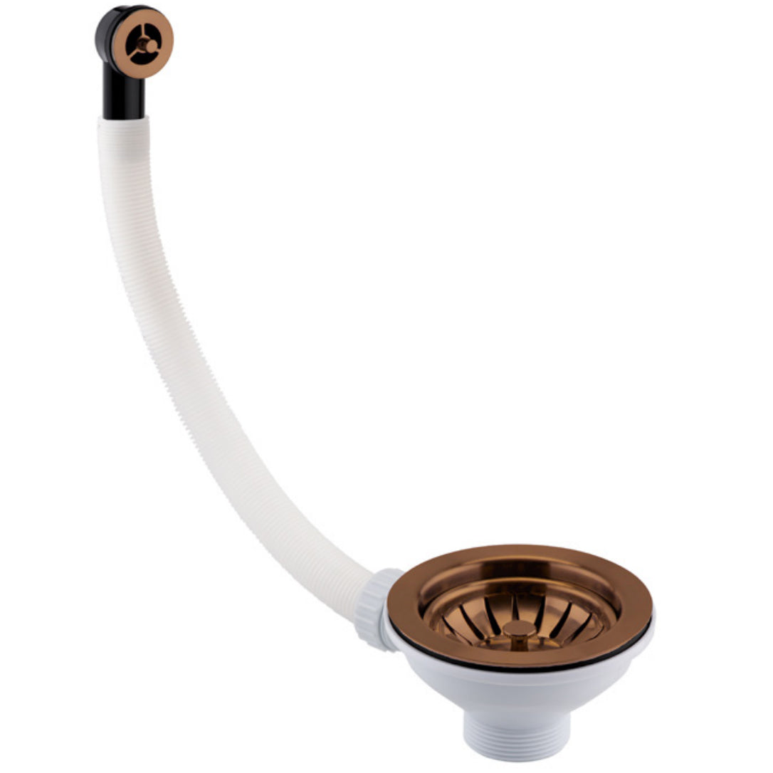 Just Taps Plus Basket Strainer Waste  Round Overflow