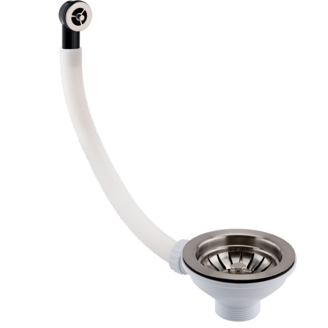 Just Taps Plus Basket Strainer Waste  Round Overflow