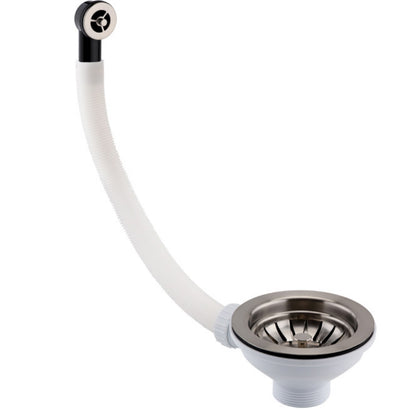 Just Taps Plus Basket Strainer Waste  Round Overflow