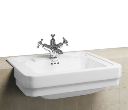 Burlington Edwardian 575 x 475 Semi-Recessed Basin