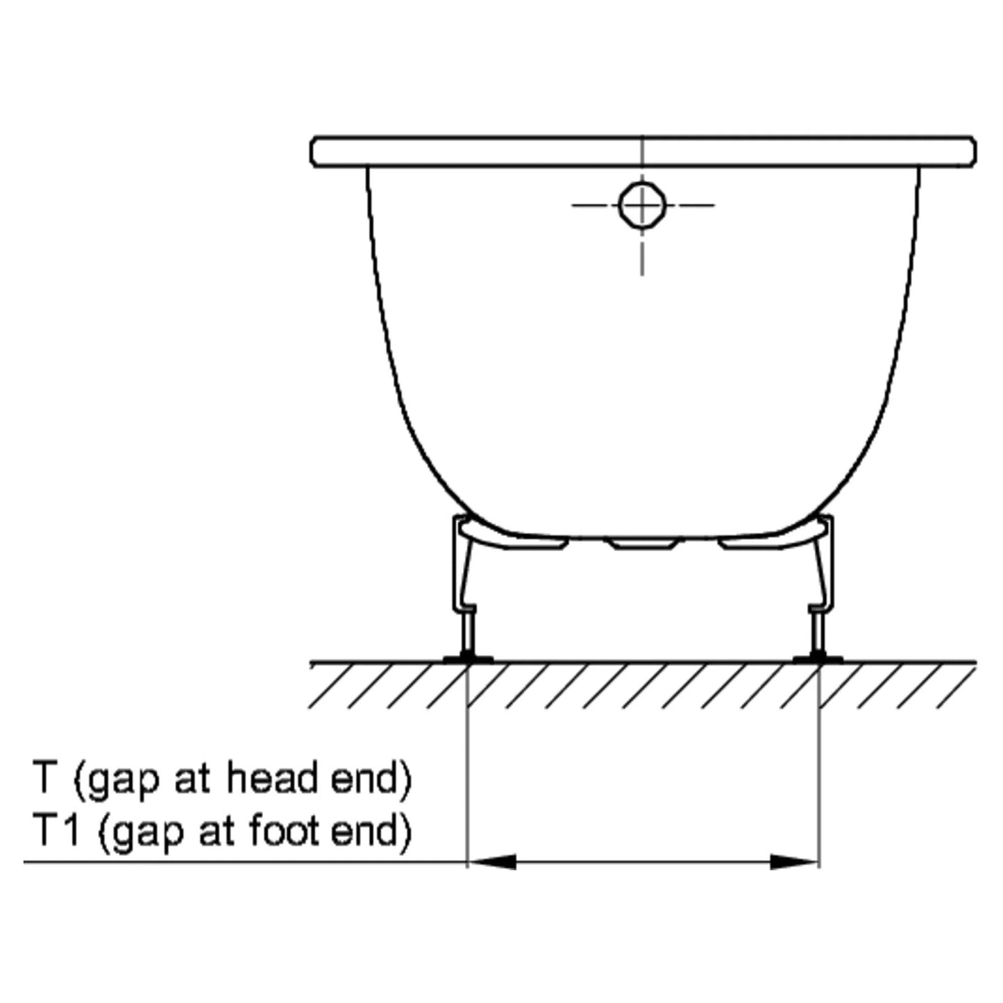 Bette Classic Bath, Drawing