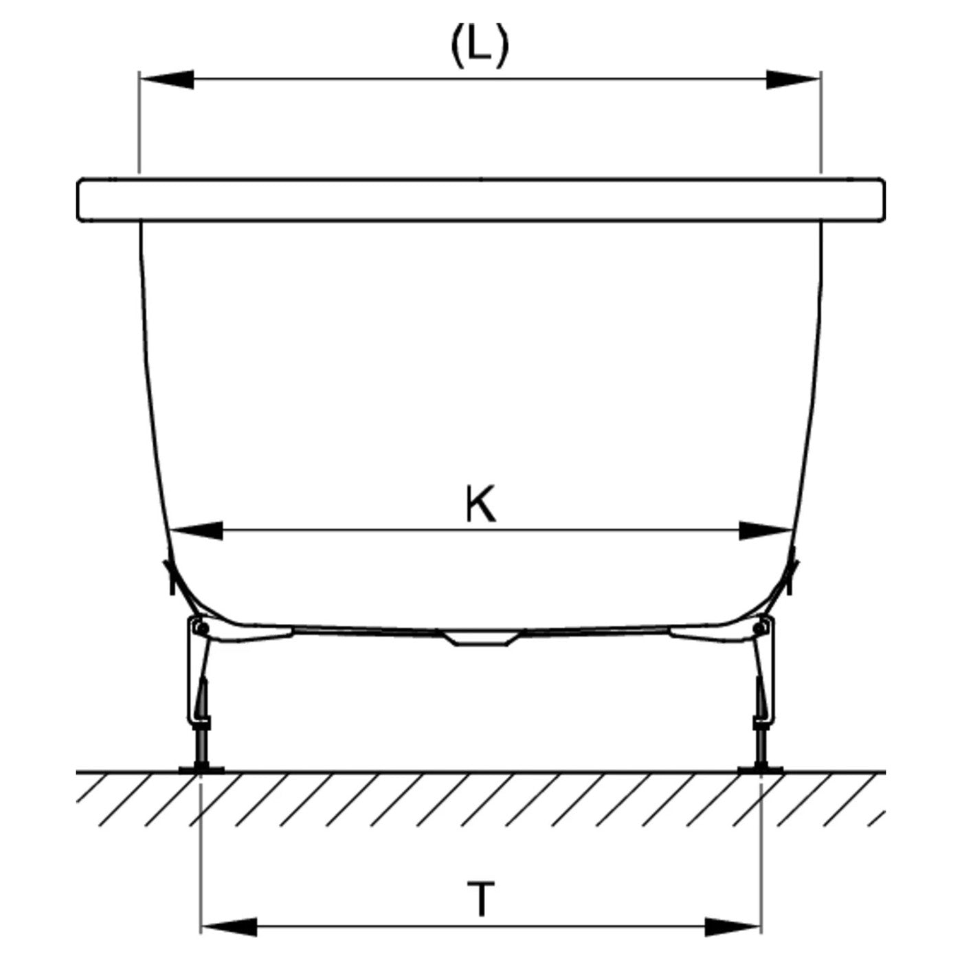 Bette Ocean Rectangular Steel Bath | Bath & Shower Design | Multiple Sizes | Includes Legs