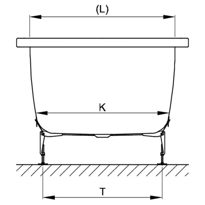 Bette Ocean Rectangular Steel Bath | Bath & Shower Design | Multiple Sizes | Includes Legs