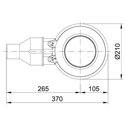 Bette Floor Shower Waste Drawing Image