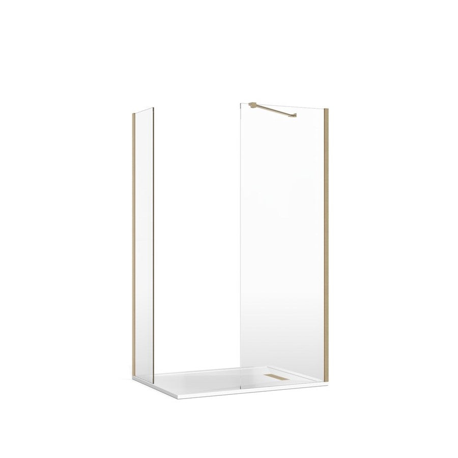 Crosswater Gallery 8 Corner with End Panel (Angled Bracing Bar)
