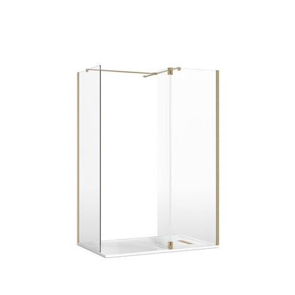 Crosswater Gallery 8 Corner with Hinged Deflector (T Bracing Bar)