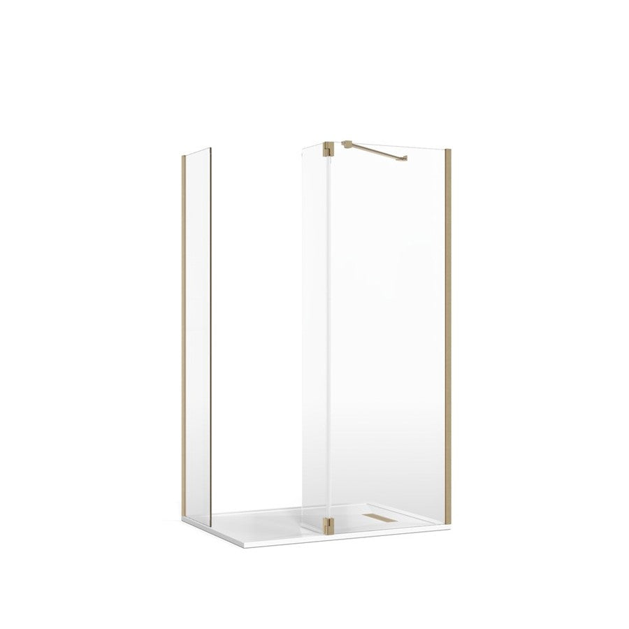 Crosswater Gallery 8 Corner with Hinged Deflector (Angled Bracing Bar)