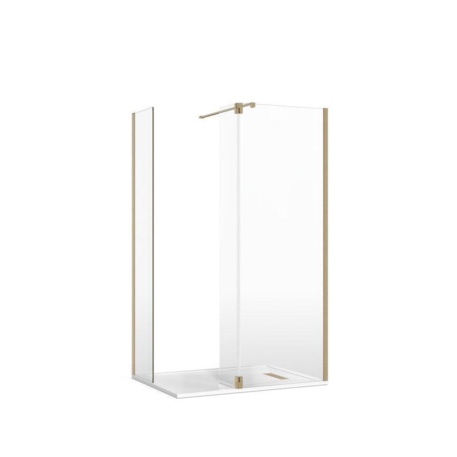 Crosswater Gallery 8 Corner with Hinged Deflector (Wall Bracing Bar)