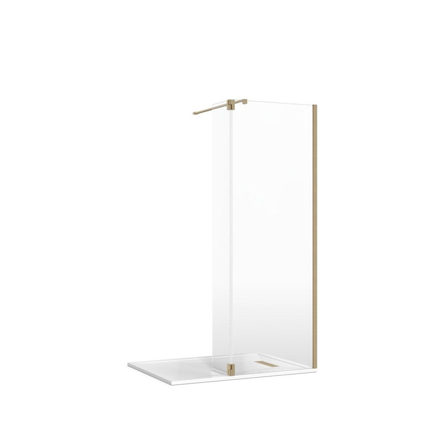 Crosswater Gallery 8 Recess with Hinged Deflector (Wall Bracing Bar)