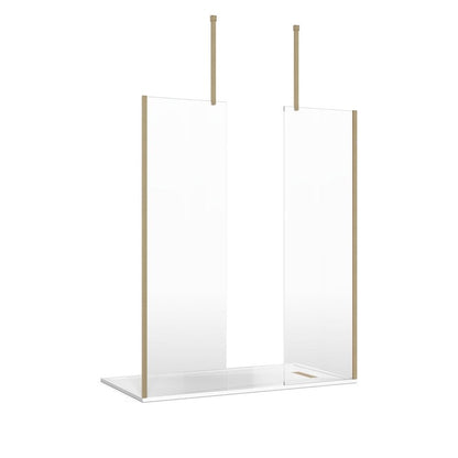 Crosswater Gallery 8 Recess with Double Panel (Ceiling Bracing Bar)