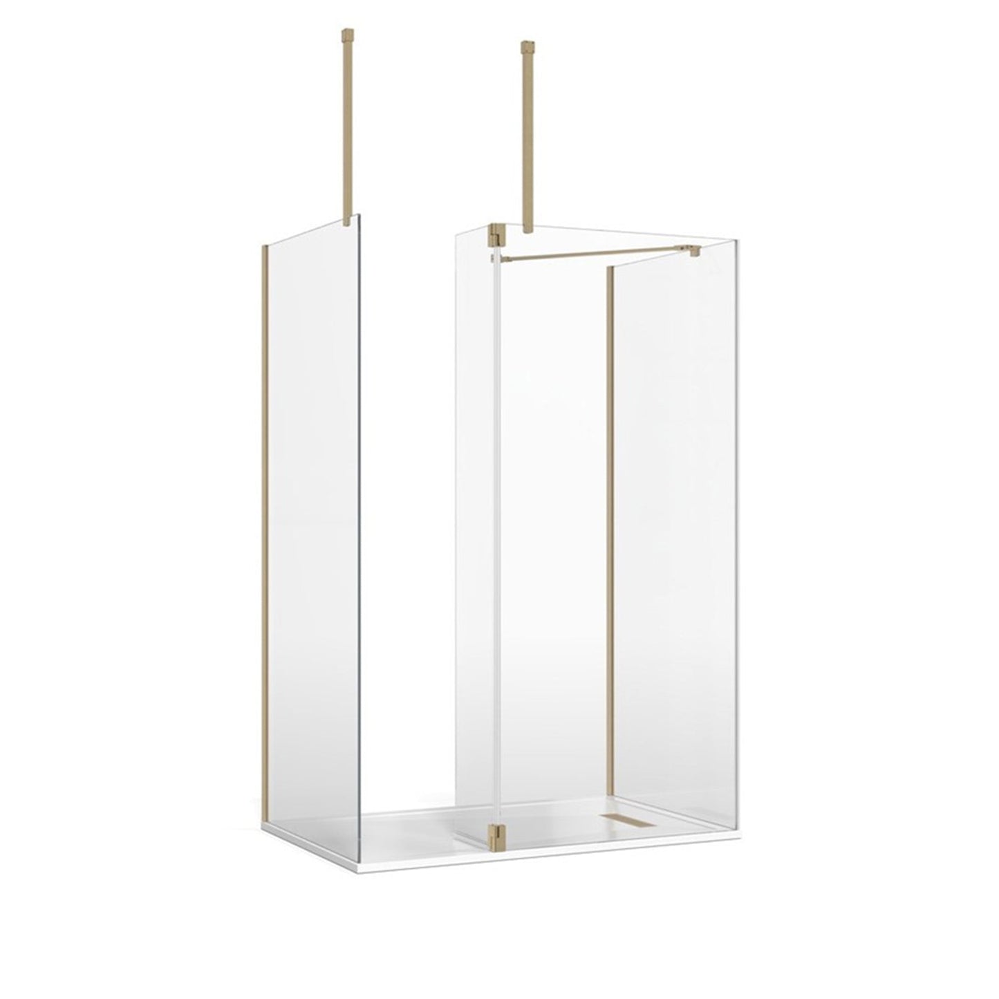 Crosswater Gallery 8 Three Sided with Hinged Deflector (Angled/Ceiling Bars)