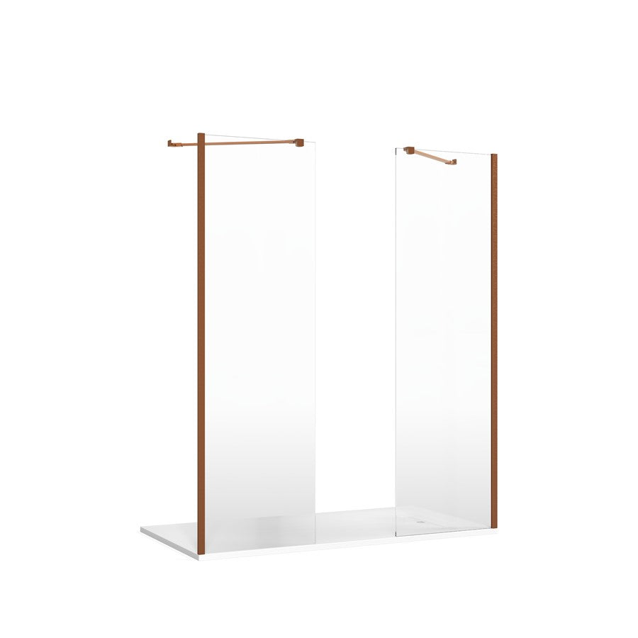 Crosswater Gallery 8 Recess with Double Panel (Angled Bracing Bar)
